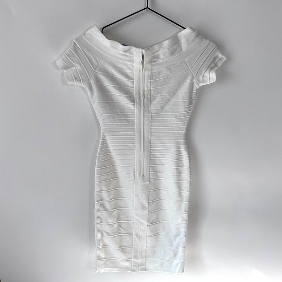 Herve Leger XS Carmen Off The Shoulder Bandage Dress - Picture 6 of 9